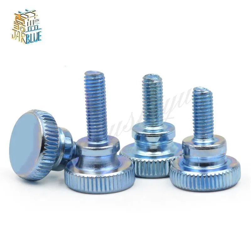 1-5pcs Din464 Gb834 M3 M4 M5 M6 M8 M10  Knurling Head Knurled Thumb Screw Hand Tighten Curtain Wall Lock Screws