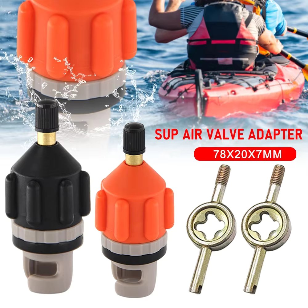 Air Valve Adaptor Dustproof Rowing Boat Air Valve Adaptor Wear-resistant Nylon Kayak Inflatable Pump Adapter For SUP Board Boat
