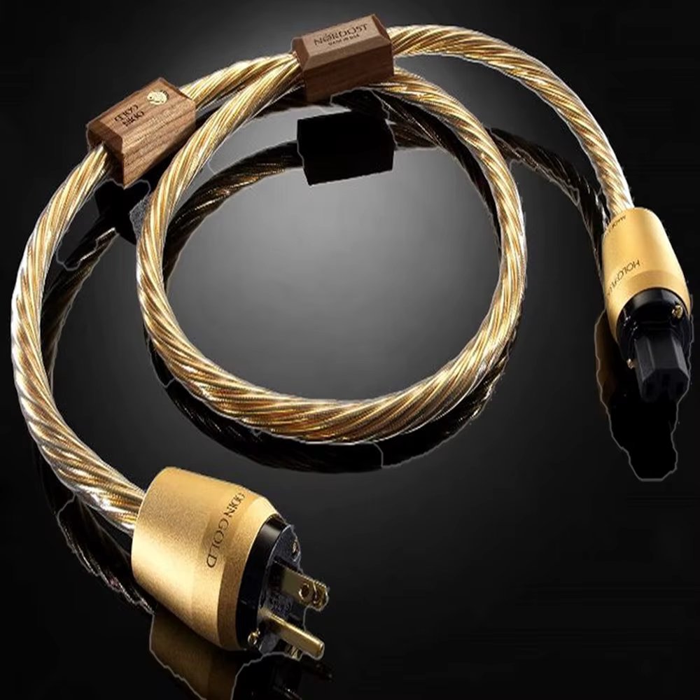 Nordost Odin Gold Hifi Schuko Power Cord Audio High Fidelity Fever Supply Cable US Standard Power Line