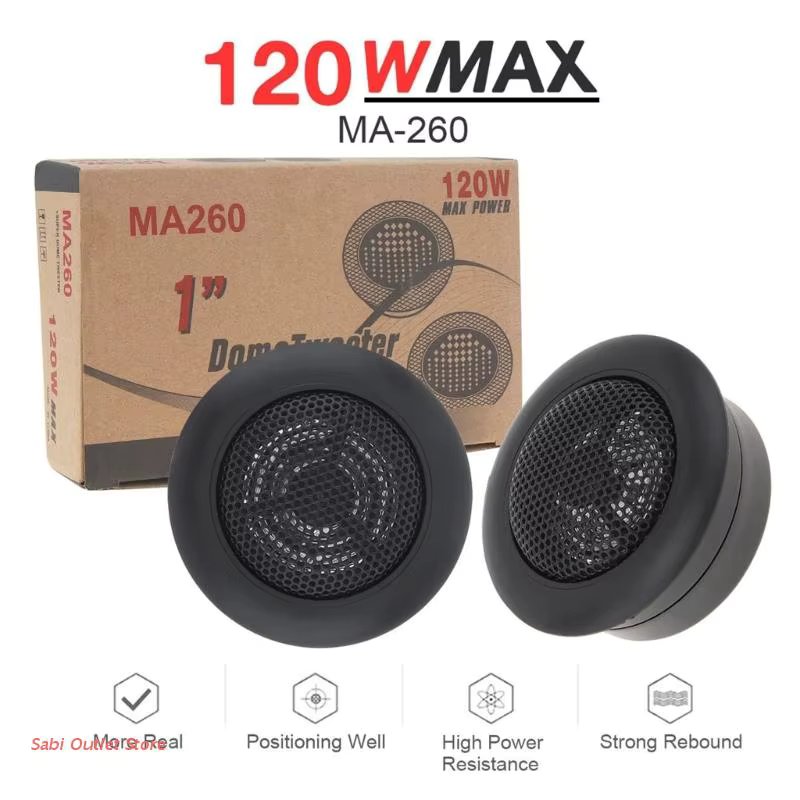1Pair 120w Car Tweeter Speakers Car  System Super Loud Tweeter Speaker