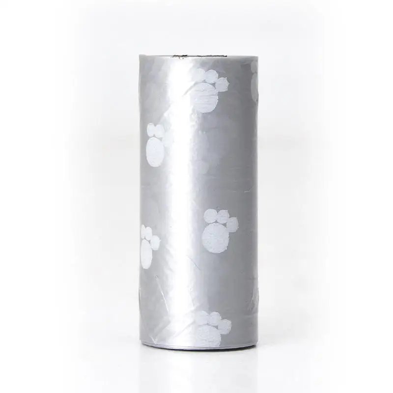 Grey garbage bag