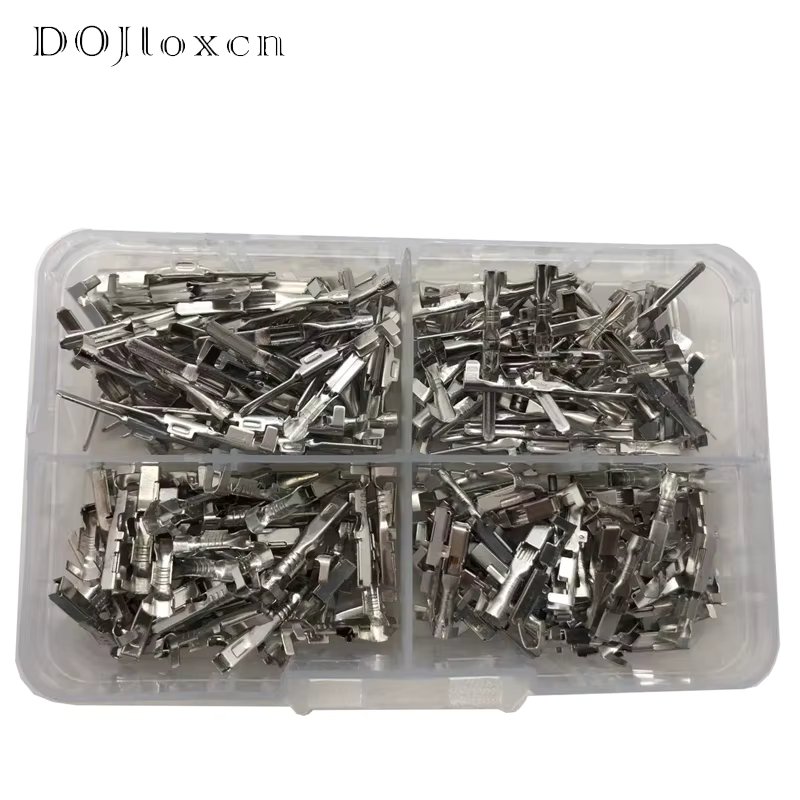 1 Box 200 Pcs 2.2mm Series Automotive Crimp Cable Terminal Brass Tinned Connector Pins For HYUNDAI KIA VW 1500-0105 8230-4408