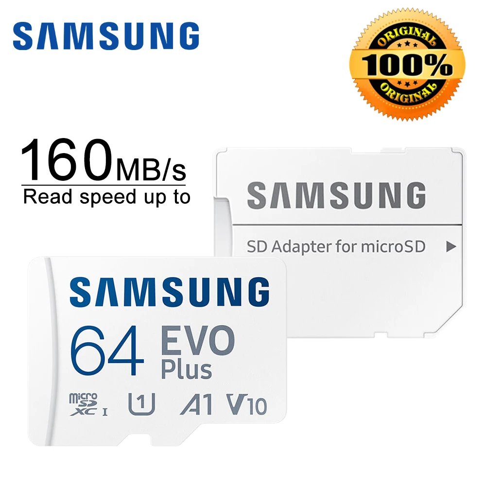 Flash Memory Card MC EVO Plus TF Card 512GB 256GB 128GB A2 1TB V30 SDXC 64GB U1 A1 High Speed Micro SD Trans for 4K DJI drones