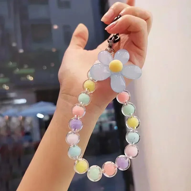 Blue flower beads