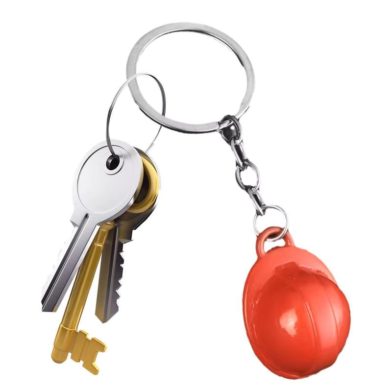 Hard Hat Keychain Construction Hat Keychain Mini Keychain Miniature Construction Helmets Small Safety Hat Keychain For Birthday