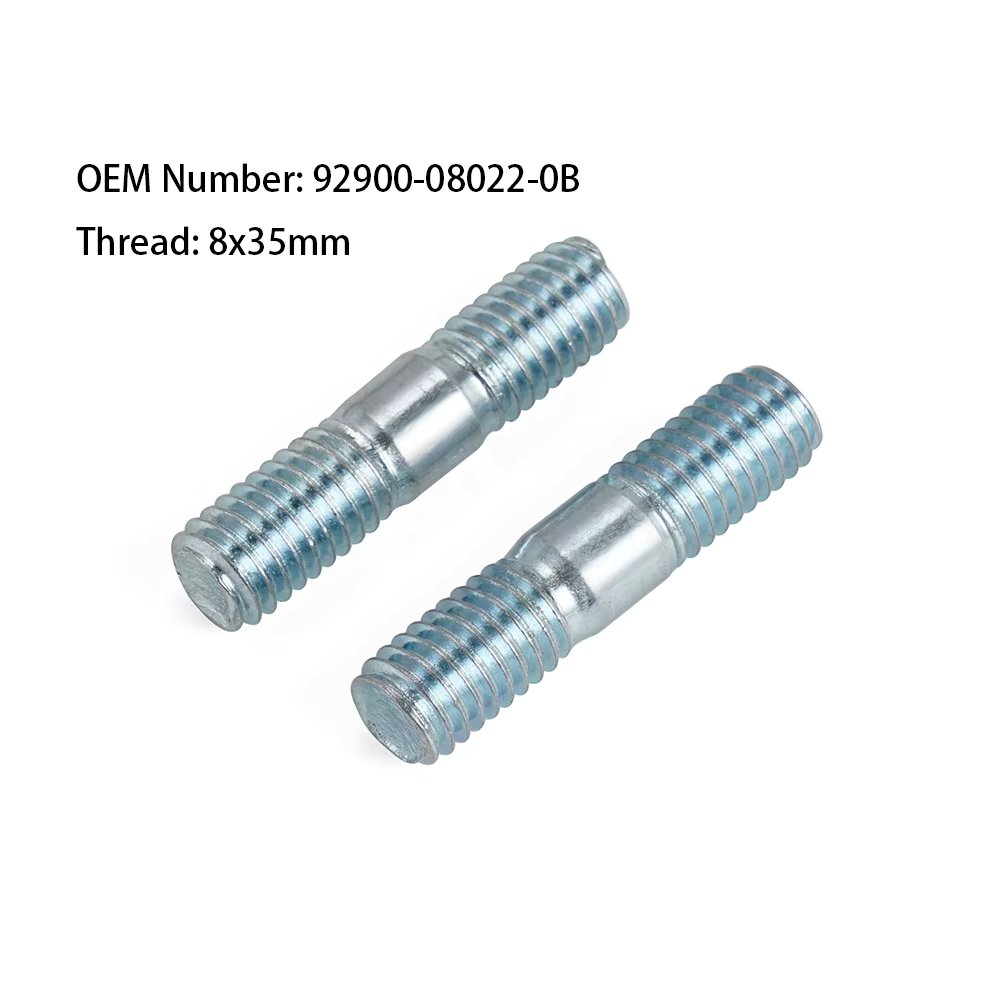 ATV Exhaust Muffler Bolt Stud Nut M8x35mm Accessories For Honda ATC 250R 250RX TRX 250 350 CRF 250R 250X 450 92900-08022-0B