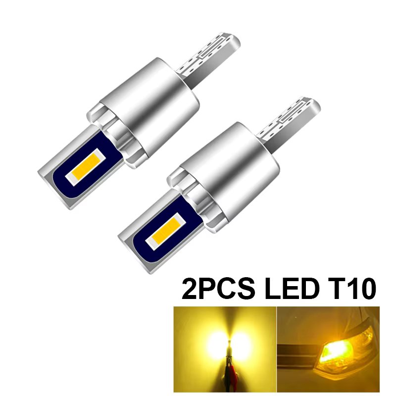 2pcs LED Yellow