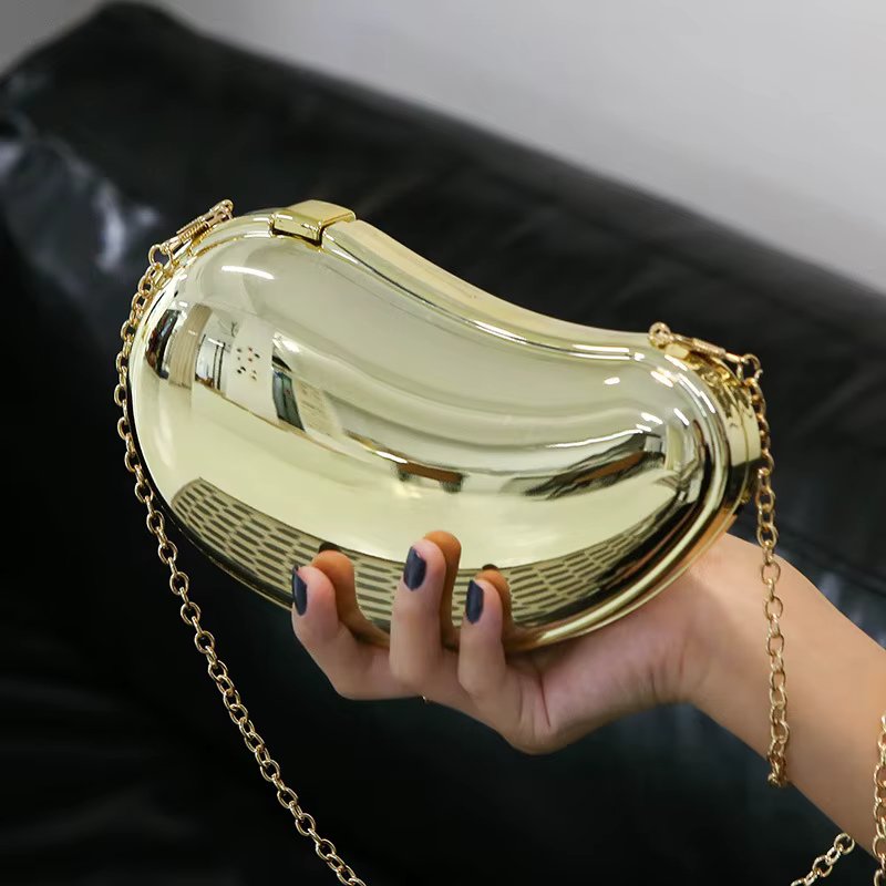 2024 Fashion Brand Mango Style Acrylic Makeup Bag Beach Chain Purses And Handbags