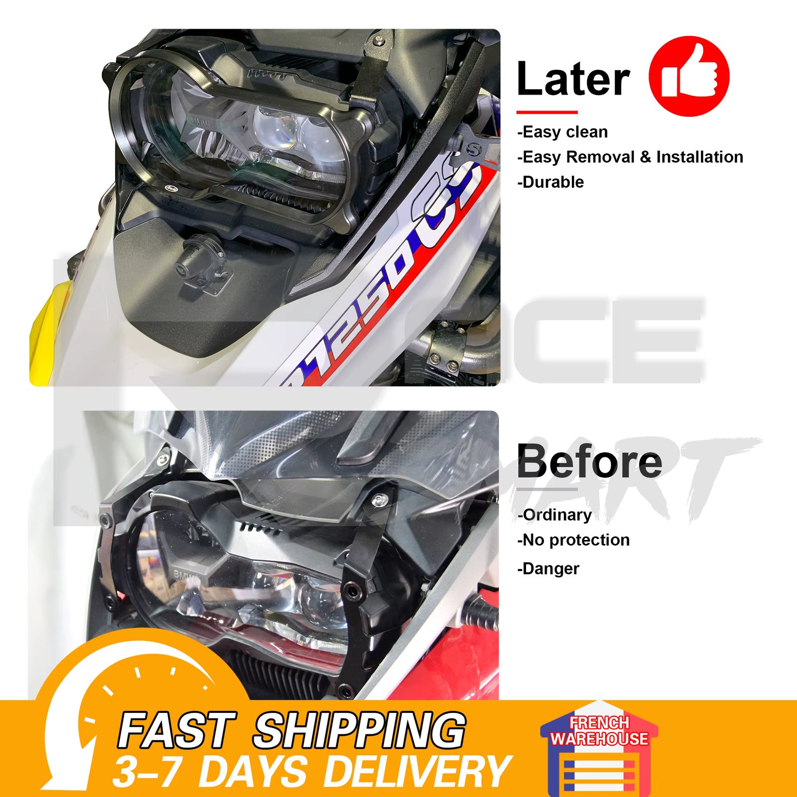 R1250GS 2019 - 2023 Motorcycle Headlight Light Cover Grille Guard Protector For BMW R1250 GS R 1250GS 2020 R1250 GSA R1200GS ADV