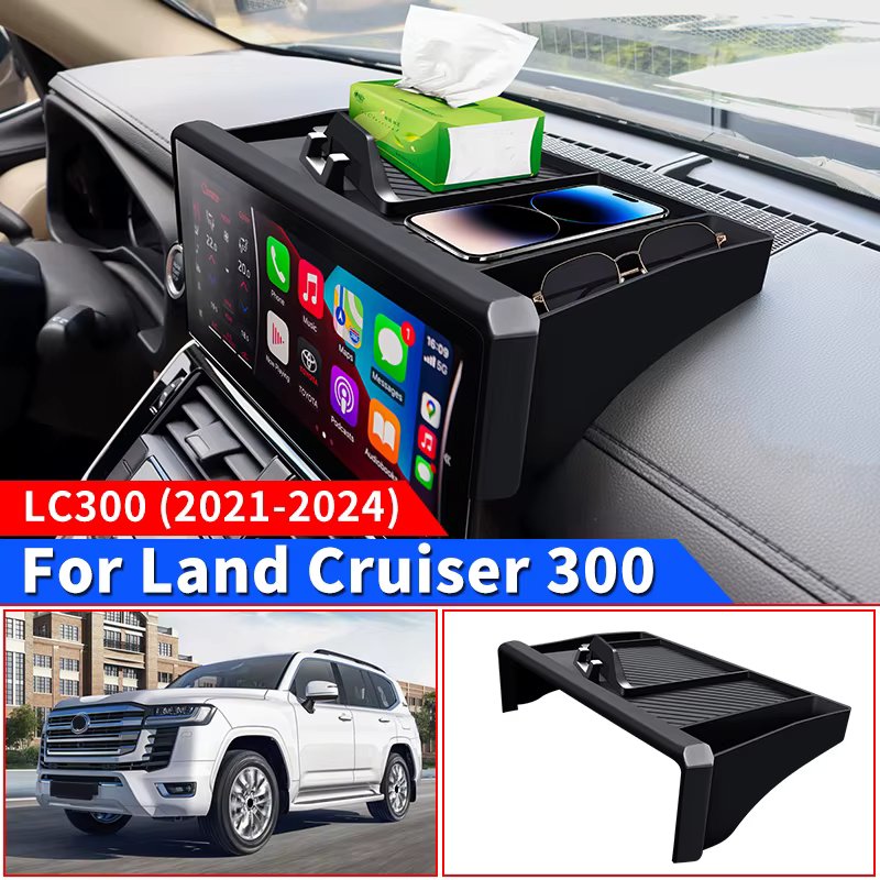 For 2021-2024 Toyota Land Cruiser 300 Multimedia display Back Storage Protection sleeve cover LC300 Interior upgrade Accessories