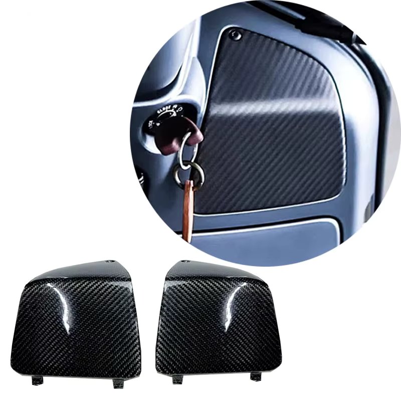 100% Pure Carbon Fiber Storage Box Cover For VESPA GTS 300 GTS GTV 300  Front Tool Box Guard Glove box Motorcycle Accessories