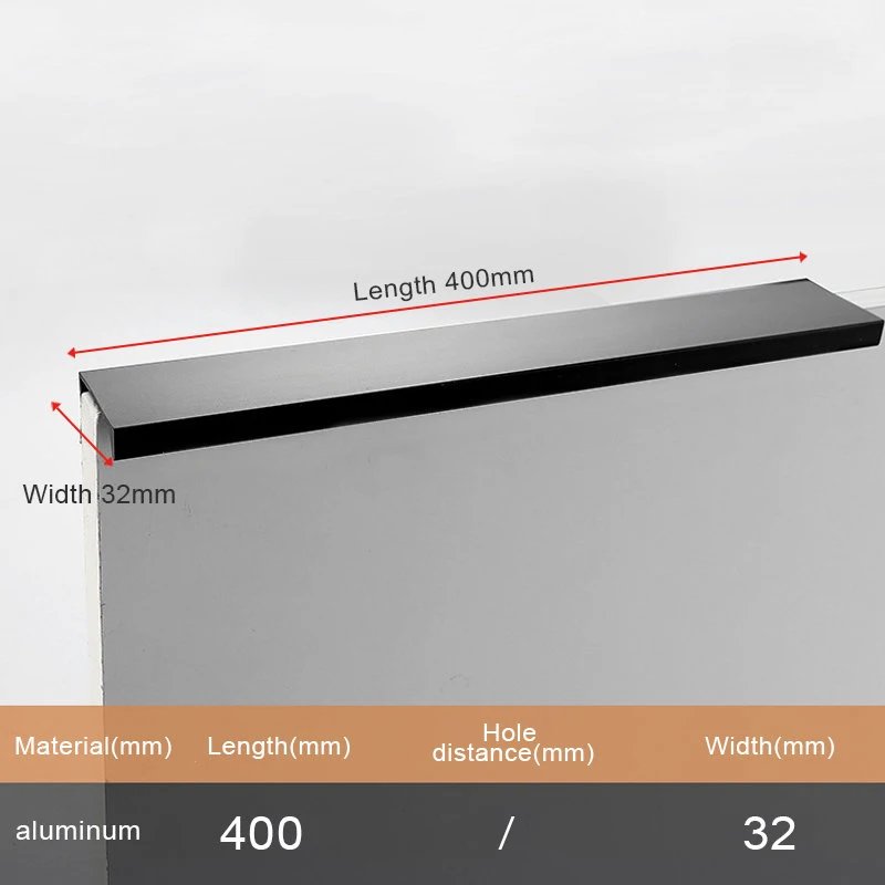 Black Length 400mm