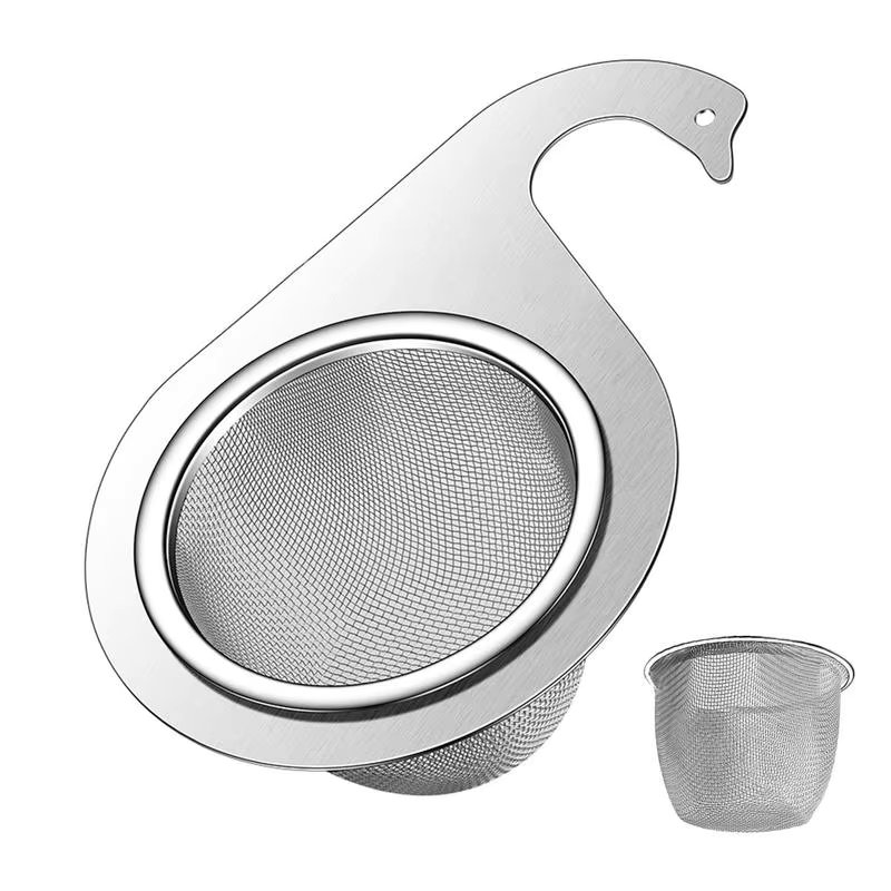 Kitchen Drain Basket Sink Basket Corner Strainer In Swan Shape Veggie Steamer Basket Waterproof Sink Food Strainer Kitchen Sink