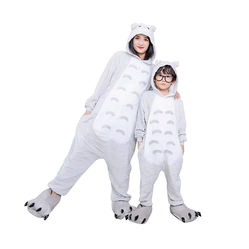 Kigurumi Totoro Cartoon Pajamas Onesies For Adults Women Men Animal Pyjamas Christmas Halloween Cosplay Party Costumes