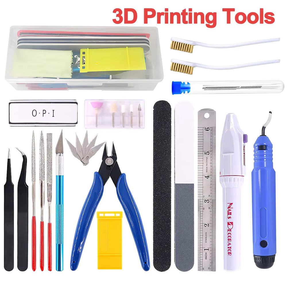 Multiple models 3D Printer Tool Kit Trimming Knife Scraper Cleaning Needle Tweezers Pliers Deburring Kit DIY 3D Printing Tools