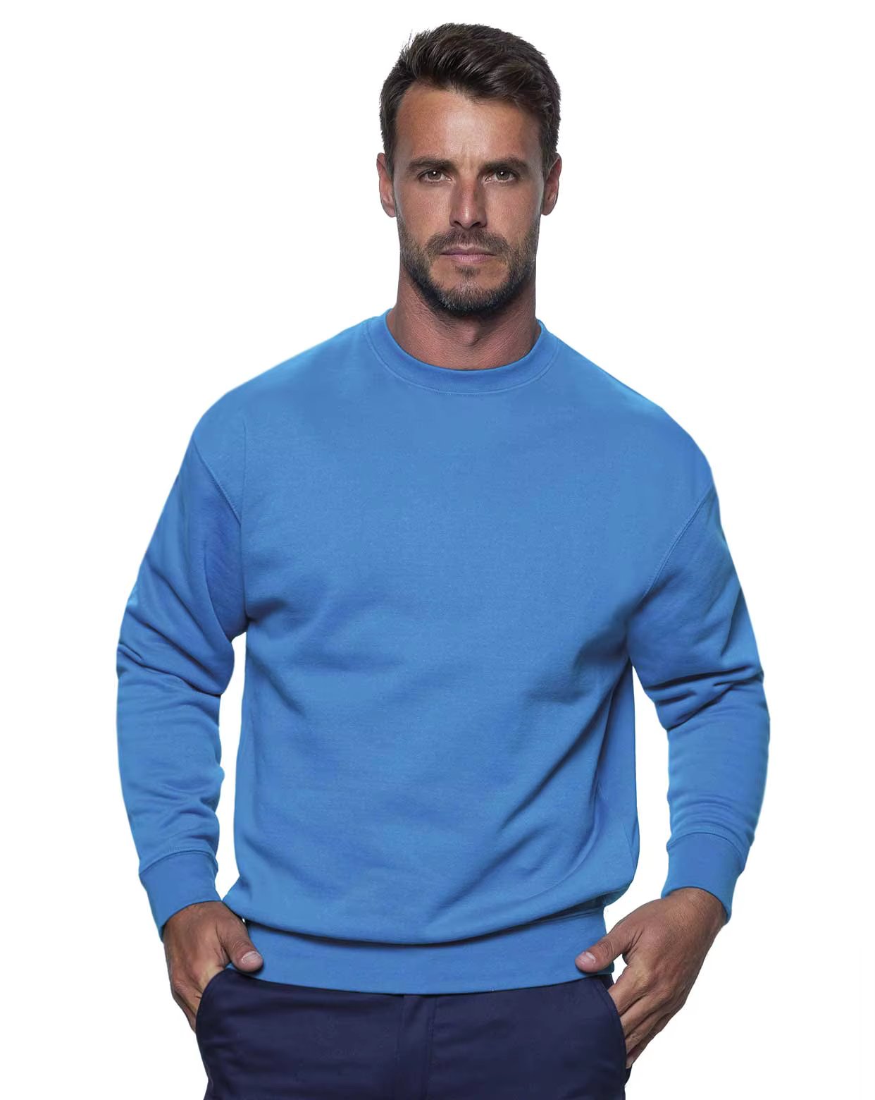 Sudadera  clasica unisex cuello redondo varios colores 290 gr excelente calidad varios colores
