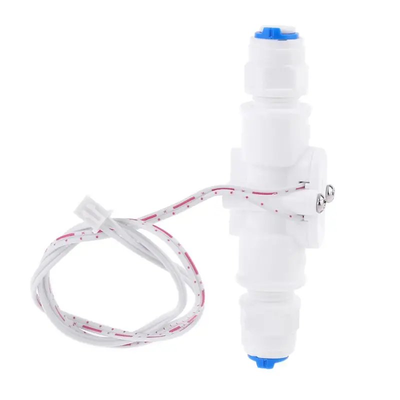 1/4" NPT Water Flow Switch Durable PE Tube Liquid Flow Sensor Switch Easy to Use for Water Purifier & Water Dispenser M4YD