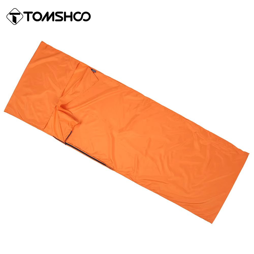Tomshoo 70*210CM Portable Sleeping Bag Outdoor Travel Camping Hiking Polyester Pongee Healthy Sleeping Bag Liner with Pillowcase