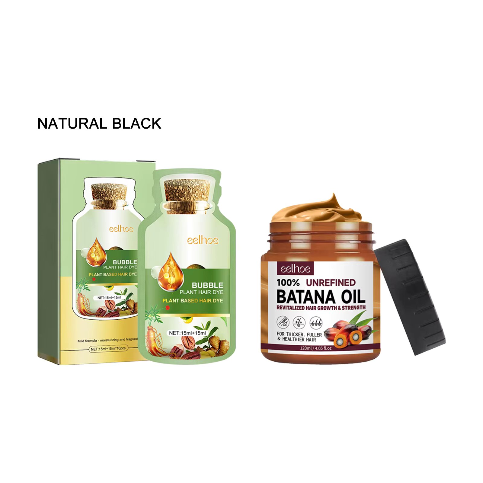 natural black 2 in 1