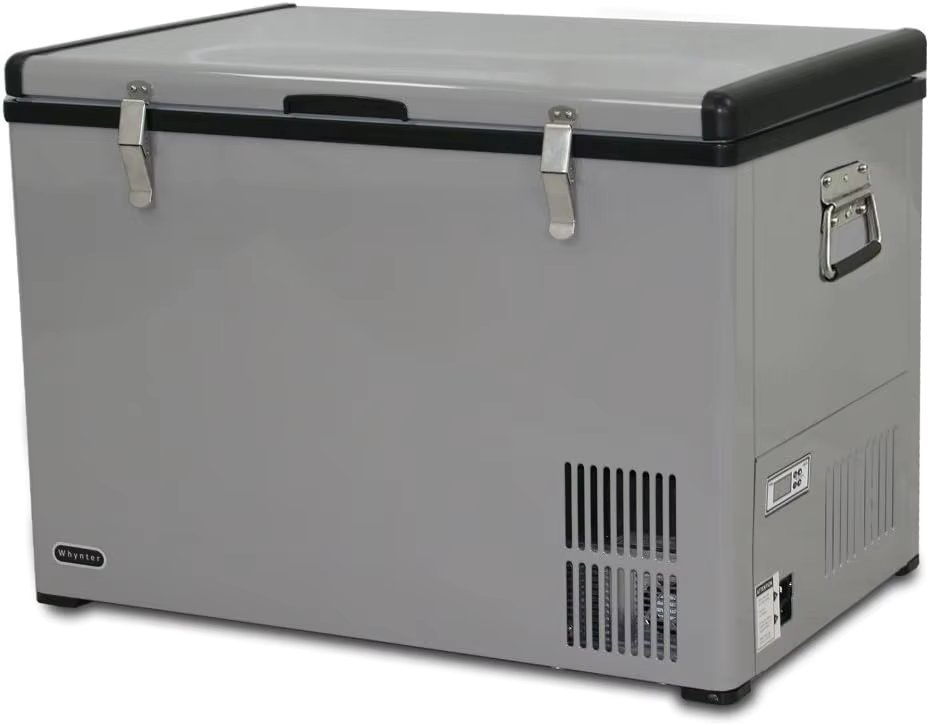 FM-65G 65 Quart Portable Refrigerator and Deep AC 110V/ DC 12V Real Chest Freezer for Car Home Camping and RV with