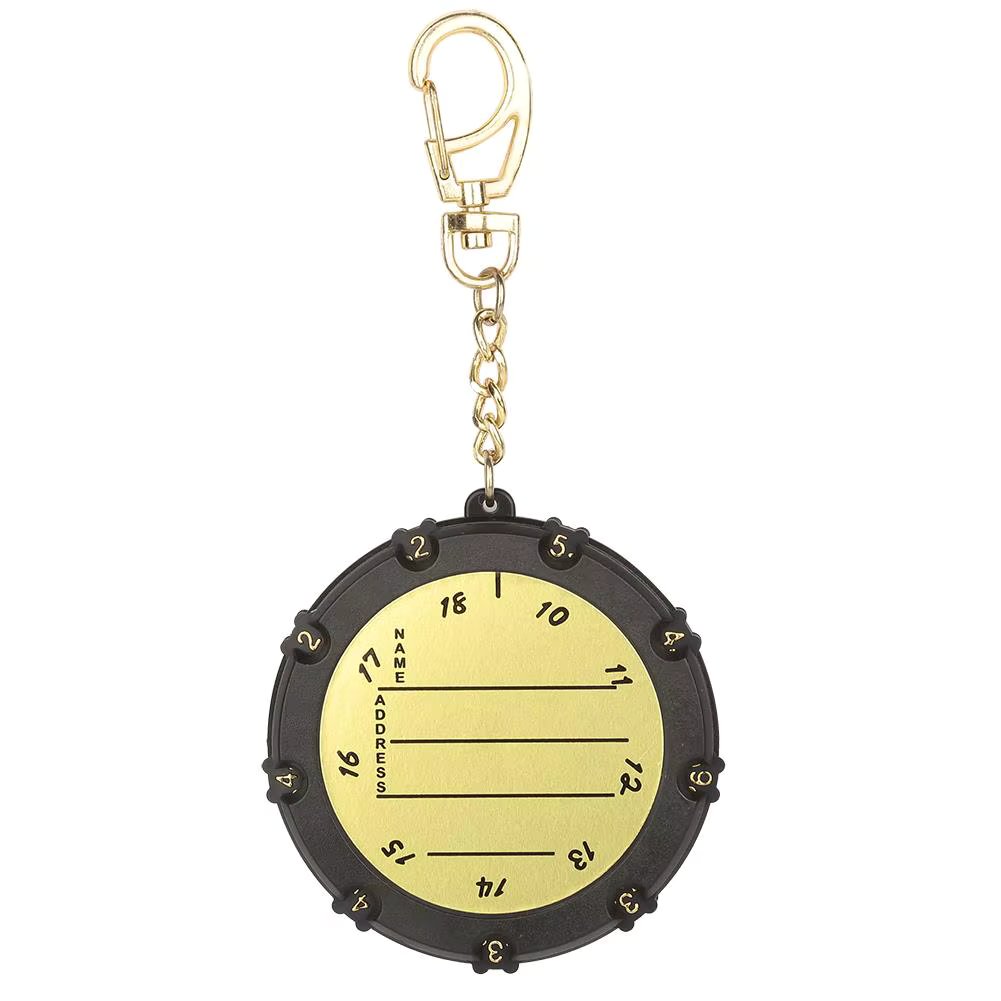 CAITON 18-Hole Golf Score Counter with Clip Keychain - Essential Stroke Keeper Accessory