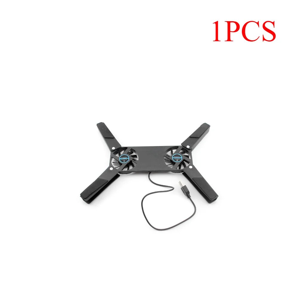 USB Powered Laptop Cooling Pad with Double 60mm Fans Foldable Cooler Pad Notebook Cooler for Notebook Laptop PC Computer