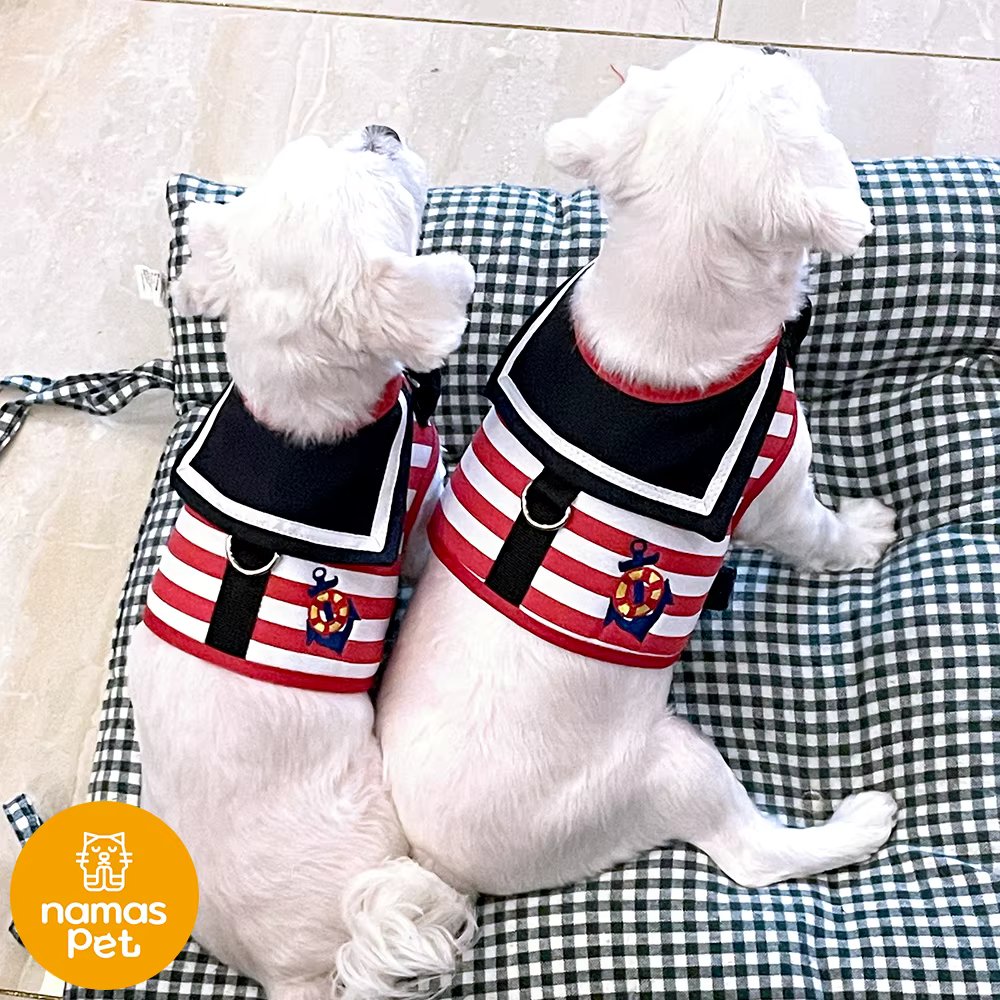 Nama Pet Marine Look puppy harness lead line set breast line dog dog small dog medium size dog