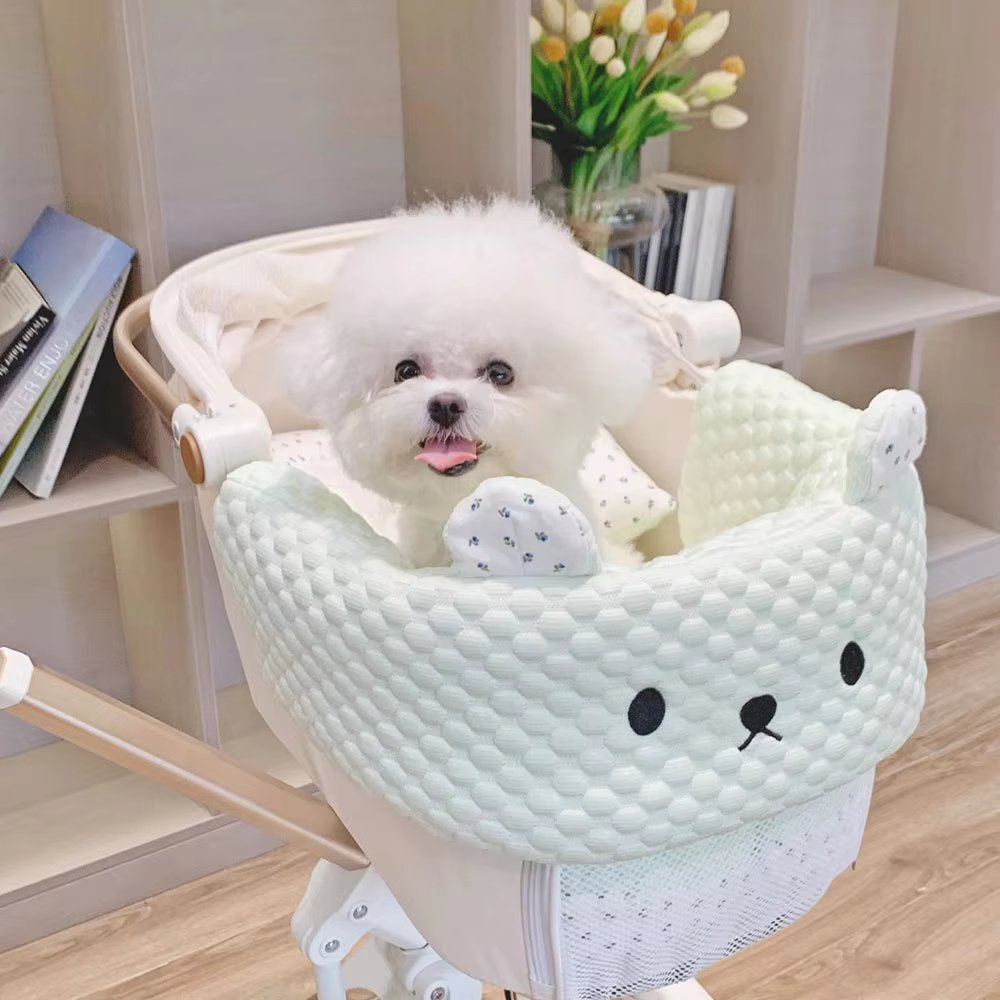Cozy Cooling Mat Mattress Bed for Dog Stroller Carrier, Stroller Mat for Small Medium Pets, Soft Mat for Dog Stroller Carrier