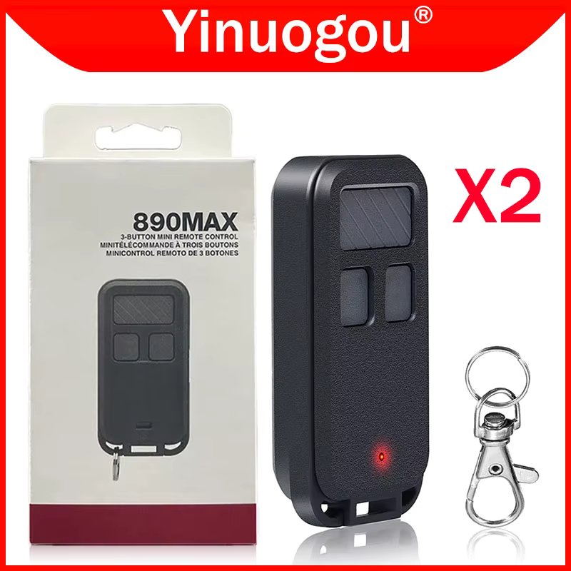 2PCS Chamberlain LiftMaster 890MAX Mini Key Chain Garage Door Remote Control Garage Door Opener For 891MAX 892MAX 893MAX 895MAX
