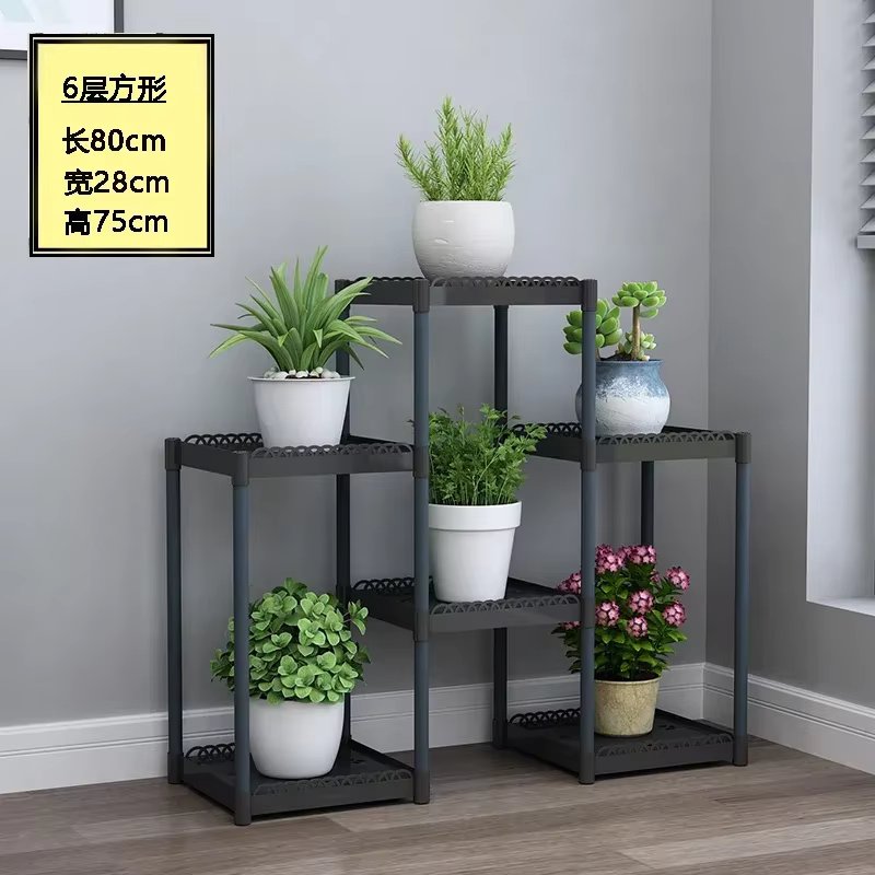 6-layer Square Black