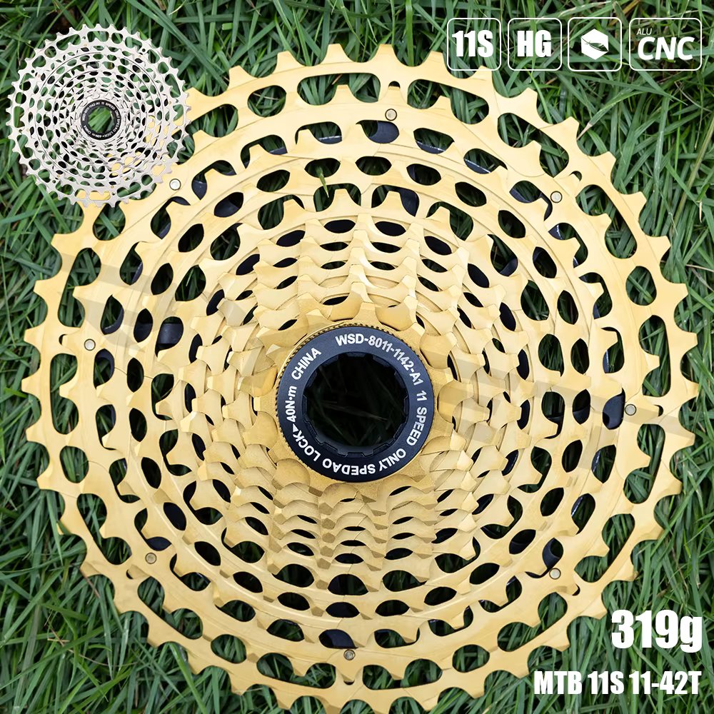 2023 SPEDAO SLR2 Bicycle Cassette 11v 11-42T HG 11s ultralight CNC k7 11v For MTB GX X1 NX M8000 11 Speed Hub Bike Freewheel