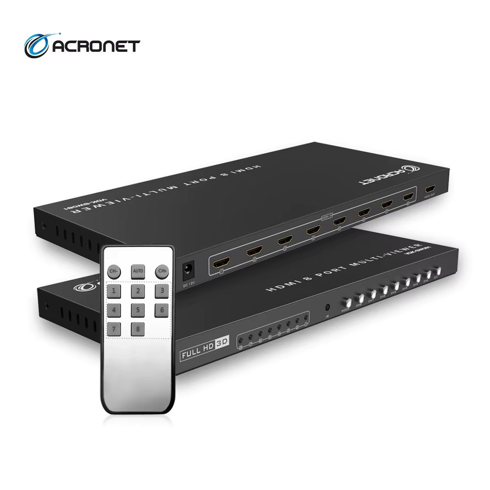 ACRONET 8:1 HDMI Seamless multi-viewer screen split, VDK-SW081