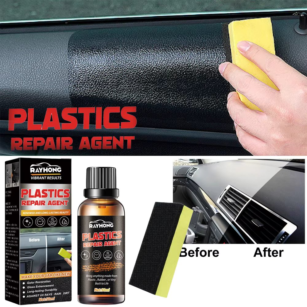 50/30/20/10ml Car Plastic Restorer Back To Black Gloss Auto Plastic Renovation Agent Restoring Liquid Plastics Parts Refurbish