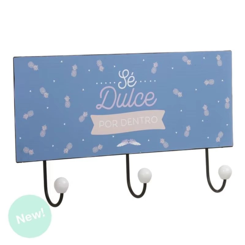 Wall perches metal rack 3 gachos pineapple "be sweet inside" 957030