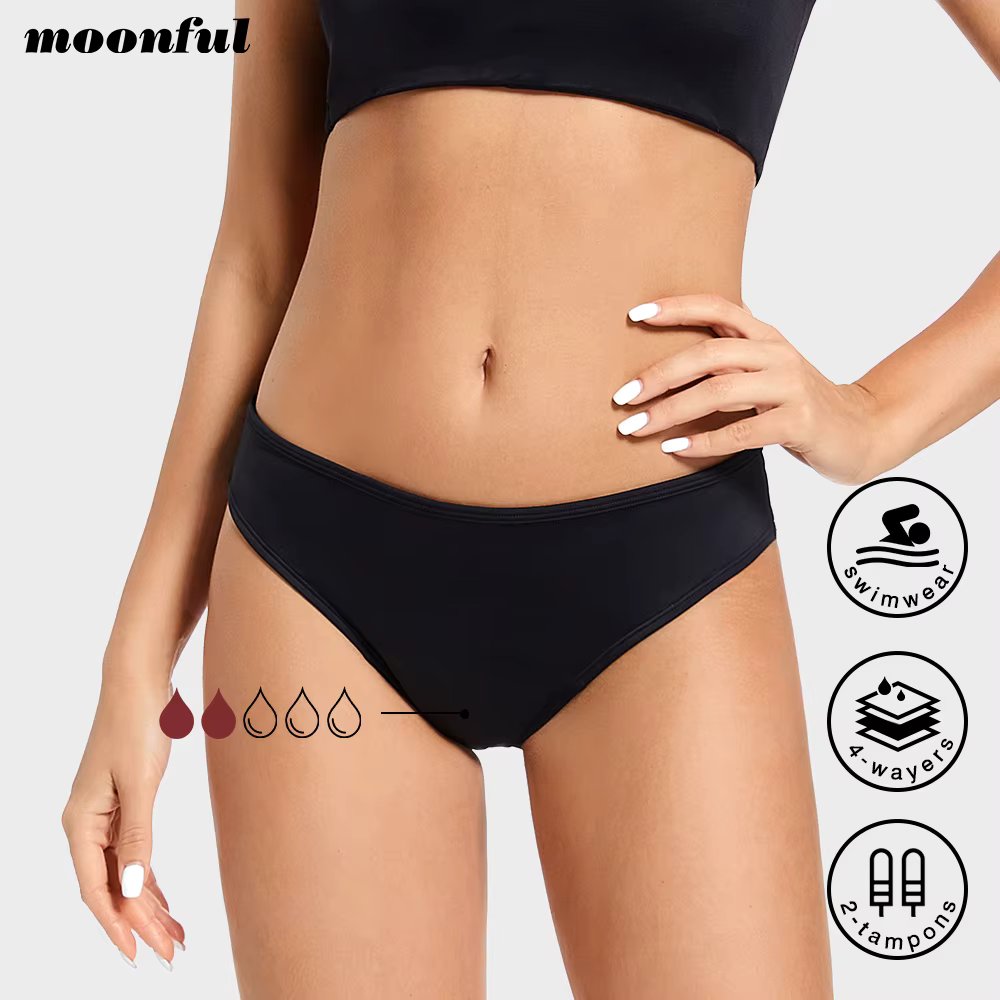 Menstrual Swimsuit Women Period Swimwear Leak Proof Beach Menstrual Bikini Woman Menstruation Panties Girl Absorbent Swim Bottom