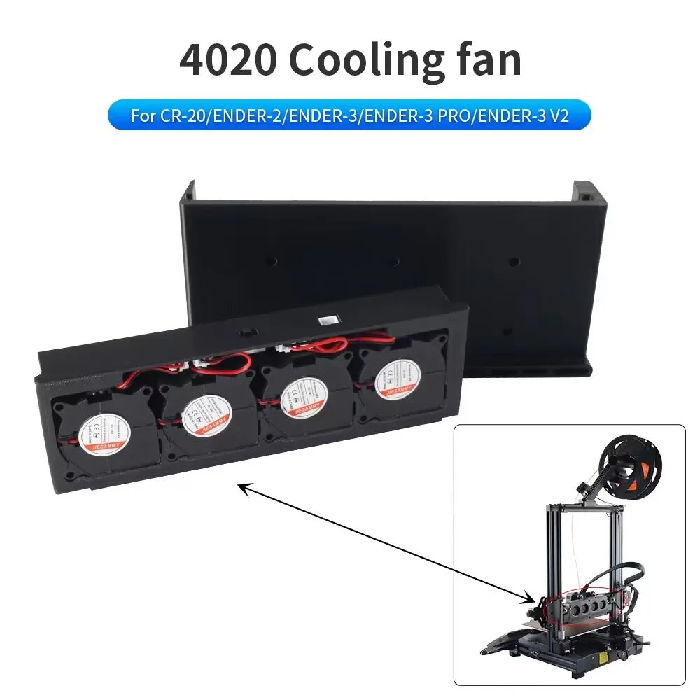 FYSETC Auxiliary Cooling Fan 4pcs 4020 24V DC Cooling Fans for CR-20 ENDER-2 ENDER-3 ENDER-3 PRO ENDER-3 V2 3d Printers