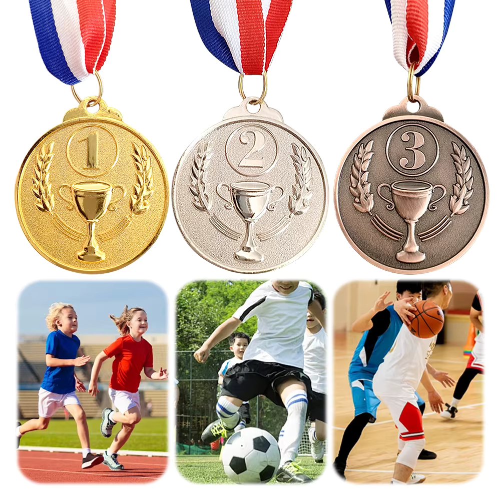 Winner Reward Zinc Alloy Award Medals Trophy Children Sports Game Prize Awards for Championship Cheerleading Sports Competition
