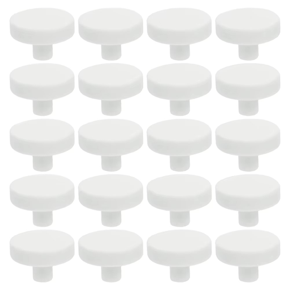 20 Pcs Fish Tank Coral Base Decoration Nurture Supplies Frag Plug Reproduction Ceramics Aquarium Support White