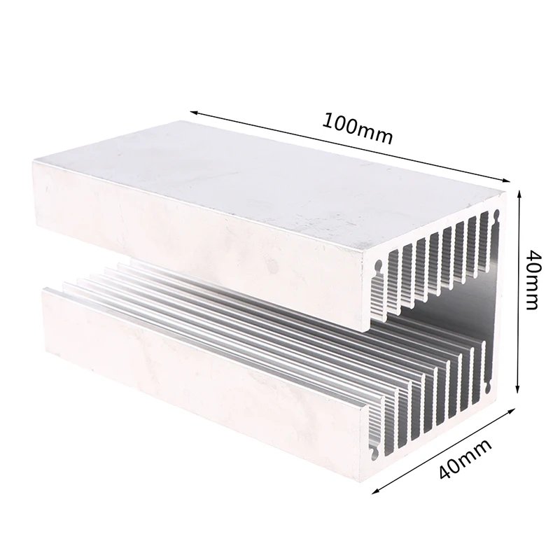 Heatsink To-3P/To-220 Heat Sink Aluminum U-Type Heat Sink Dense Tooth Heat Cooler Fin Profile Air-Cooling Radiator 50/40*100MM