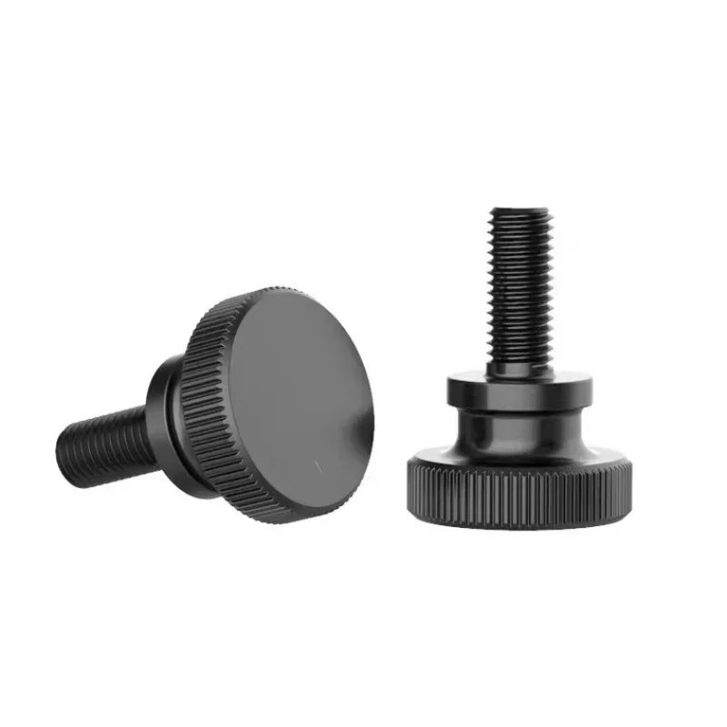 Black GB834 DIN464 Knurling Head Knurled Thumb Screw Hand Tighten Curtain Lock Screws