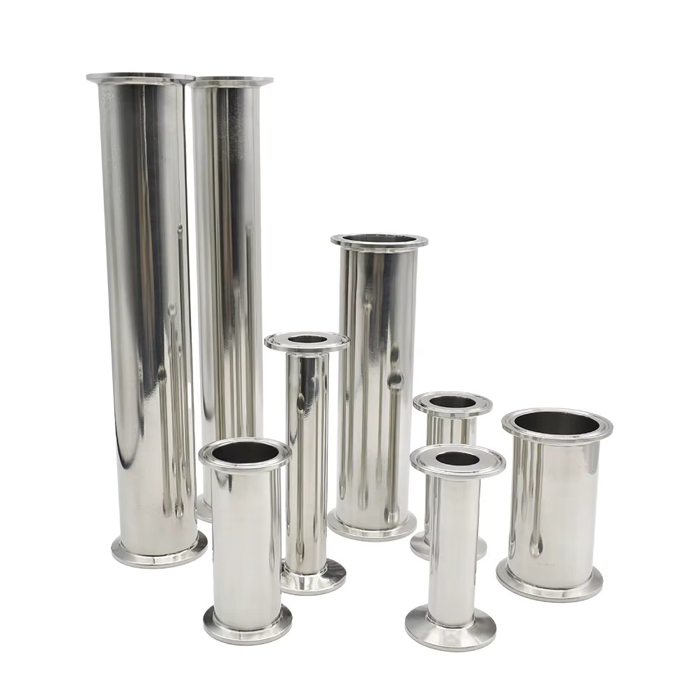 1.5" 2"-4"304/316 Tri Clamp Sanitary Spool Tube Sanitary Stainless Steel Pipe Fitting Pipe connector  Homebrew 100-500mm Length