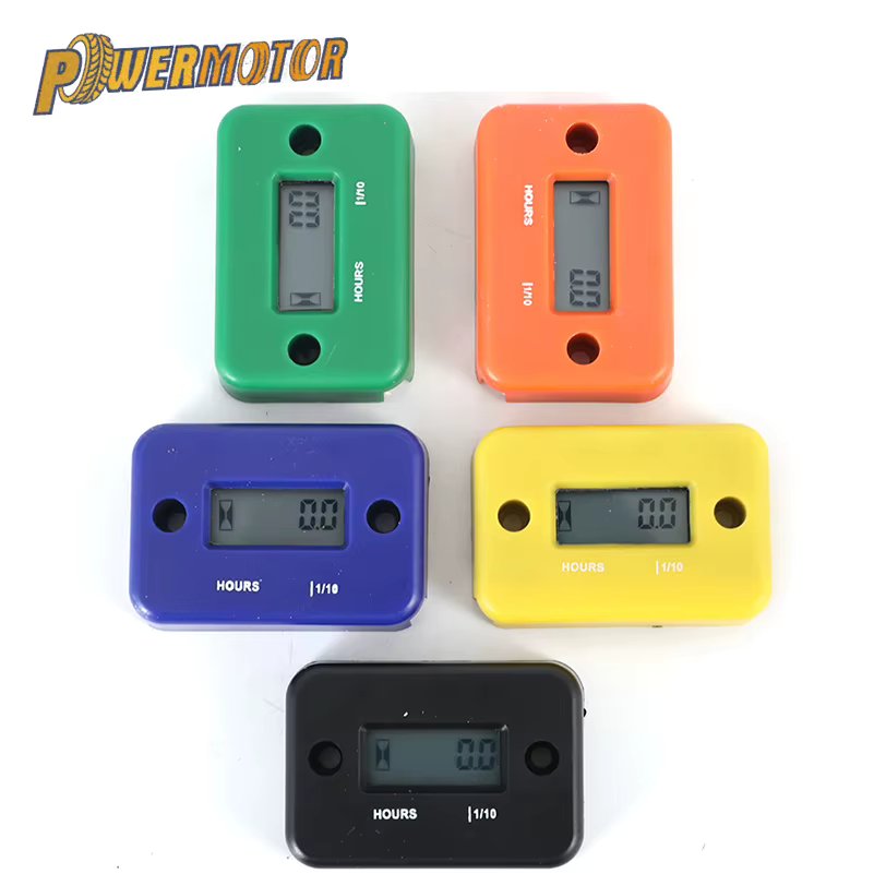 Motorcycle Hour Counter Meter Inductive Digital Engine Battery Timer LCD ATV Accessories Dirt Motocross Hours Account Motor Bik