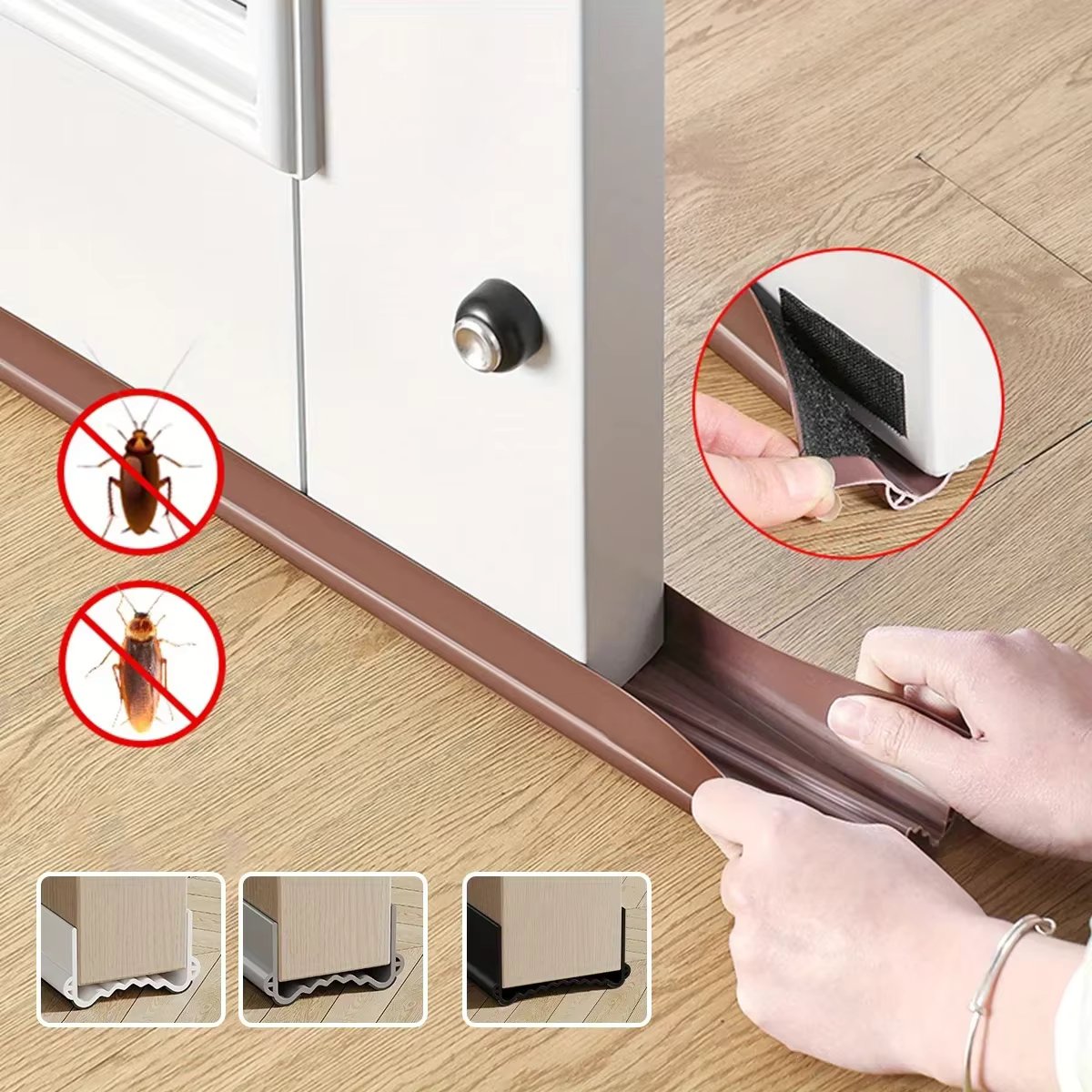 1PCS Room Door Soundproof Sealing Strip, Door Gap Plug, Door Bottom Windproof Cover, Bedroom Door Anti-mosquito, Windproof