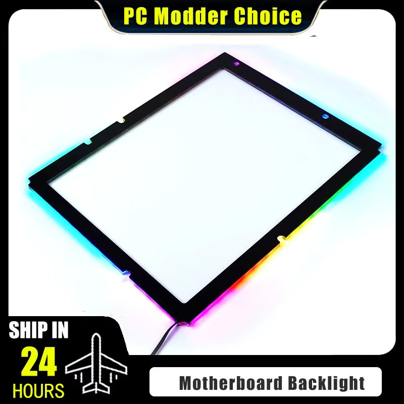 Desktop PC MB Backplate RGB Decorative Lightboard ATX/MATX/ITX Motherboard Back Light Light-emitting 5V ARGB SYNC
