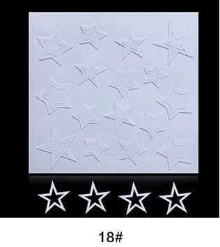 Adomaner 10 Sheets/Lot French Stencil Manicure DIY Nail Art Form Fringe Tips Guides Stickers Stencil Strip Styling Beauty Tools