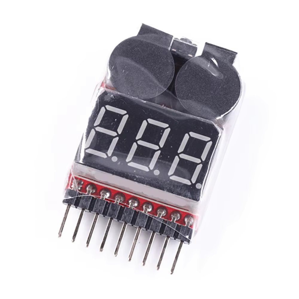 1pcs BX100 1-8S Lipo Battery Voltage Tester/ Low Voltage Buzzer Alarm/ Battery Voltage Checker with Dual Speakers
