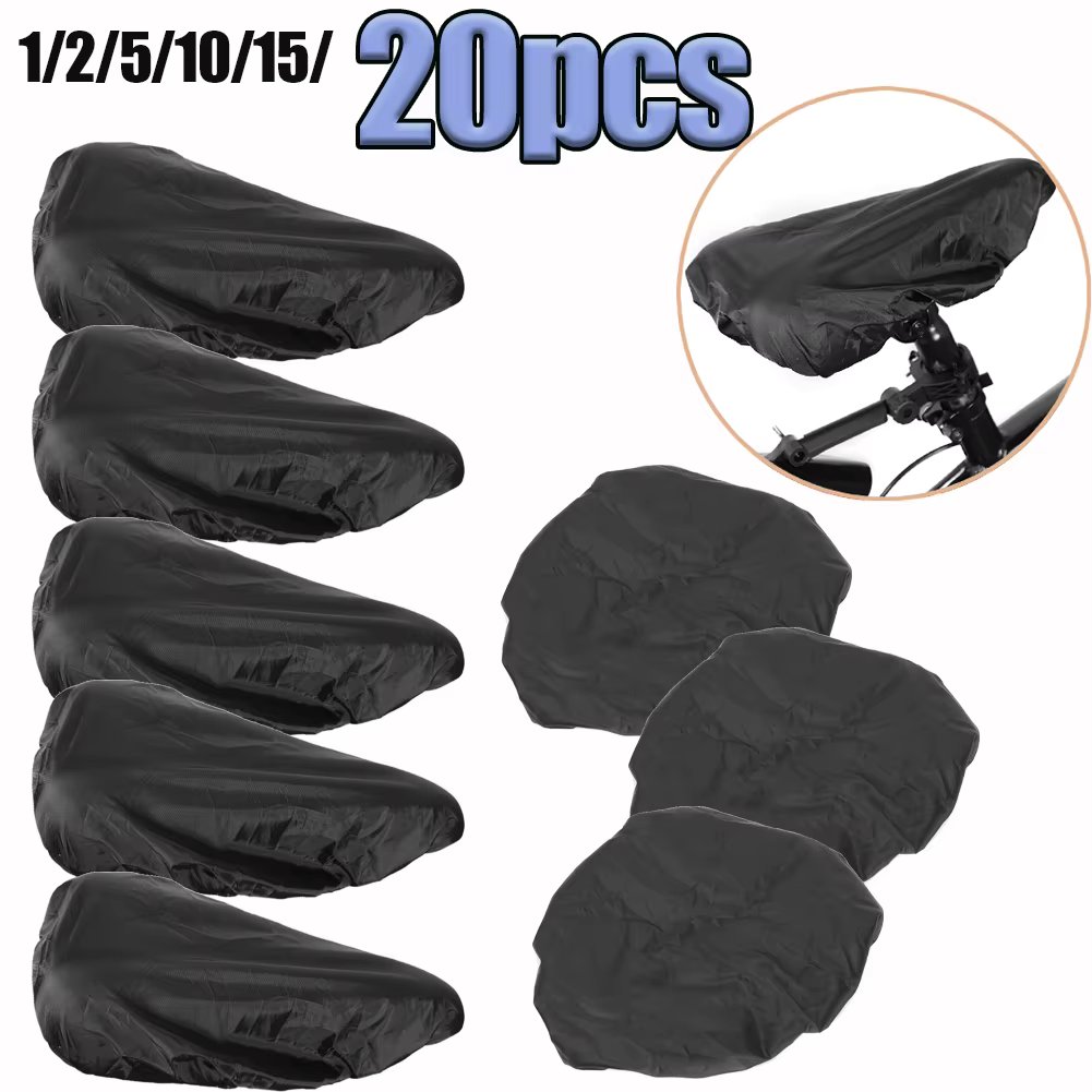 1-20 Pcs Bicycles Saddle Seat Rain Cover Oxford Cloth Dust-proof Waterproof Cushion Protector Replacing Outdoor Biking Guard