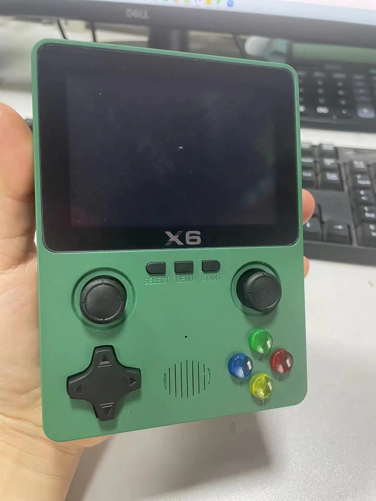 New X6 3.5Inch IPS Screen Handheld Game Player Dual Joystick 11 Simulators GBA Video Game Console for Kids Gifts