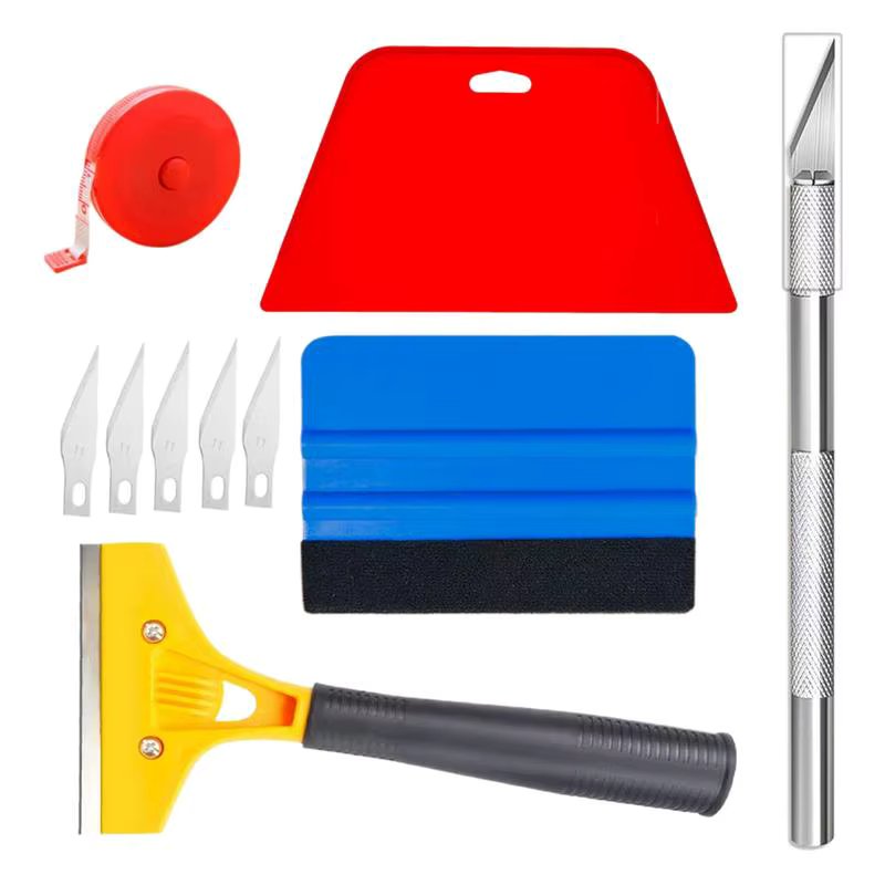 Wallpaper Smoothing Tool Kits Hand Tool Application Kits Portable Vehicle Window Tint Film Tools for Car Soundproofing Mats