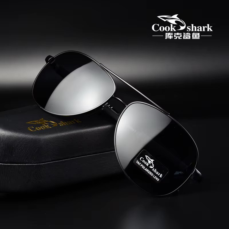 Cook polarizer color-changing sunglasses male driver fishing sunglasses day and night driving special glasses tide